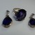 VINTAGE RING AND EARRING AMETHYST SET